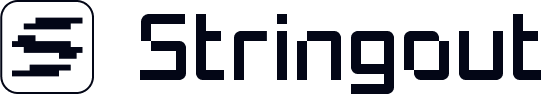 Stringout logo, light variant